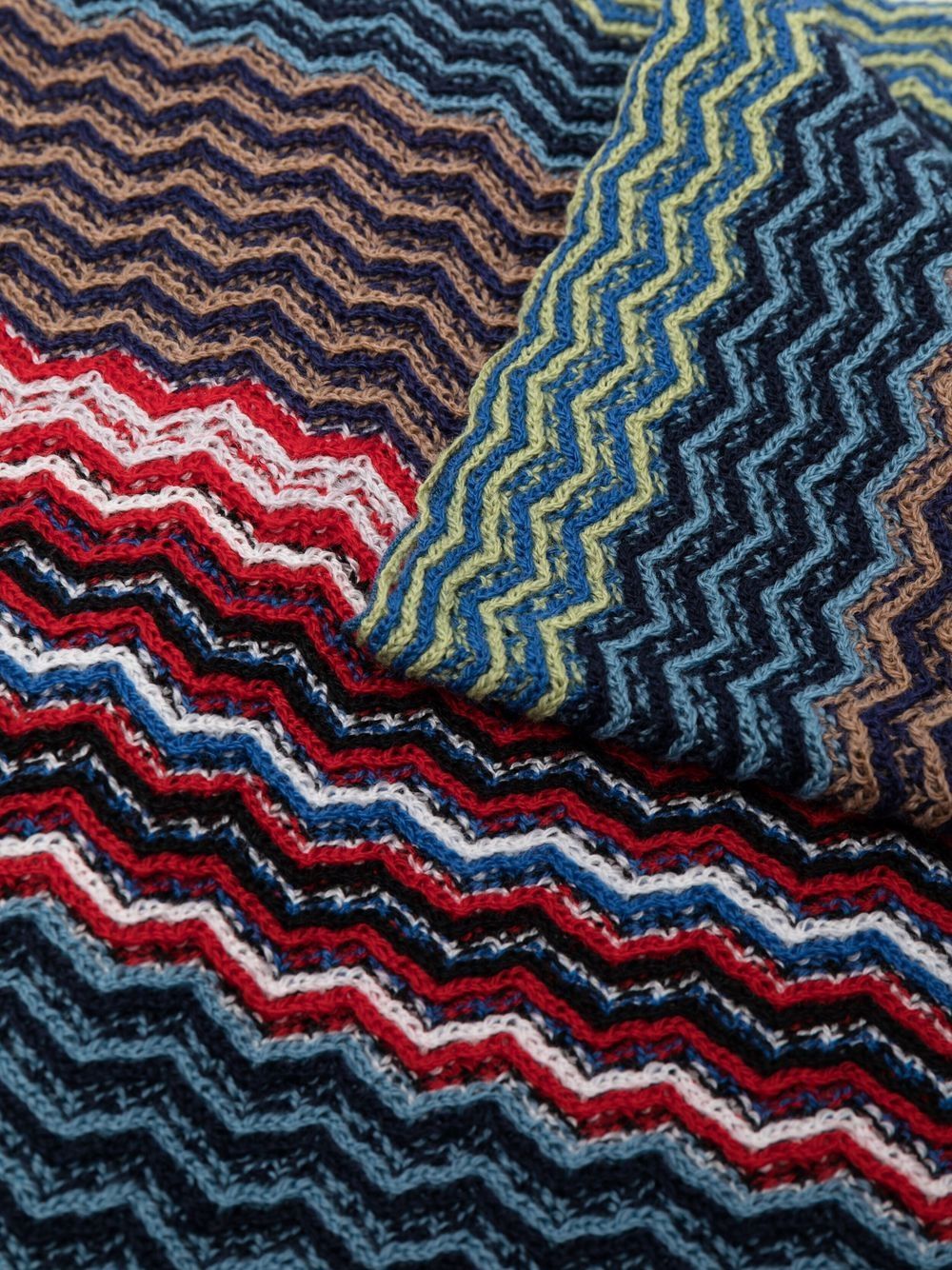 фото Missoni шерстяной шарф с узором зигзаг