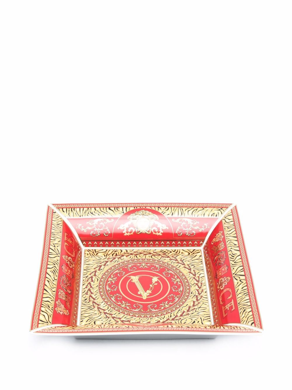 Versace Vierkant bord - Rood