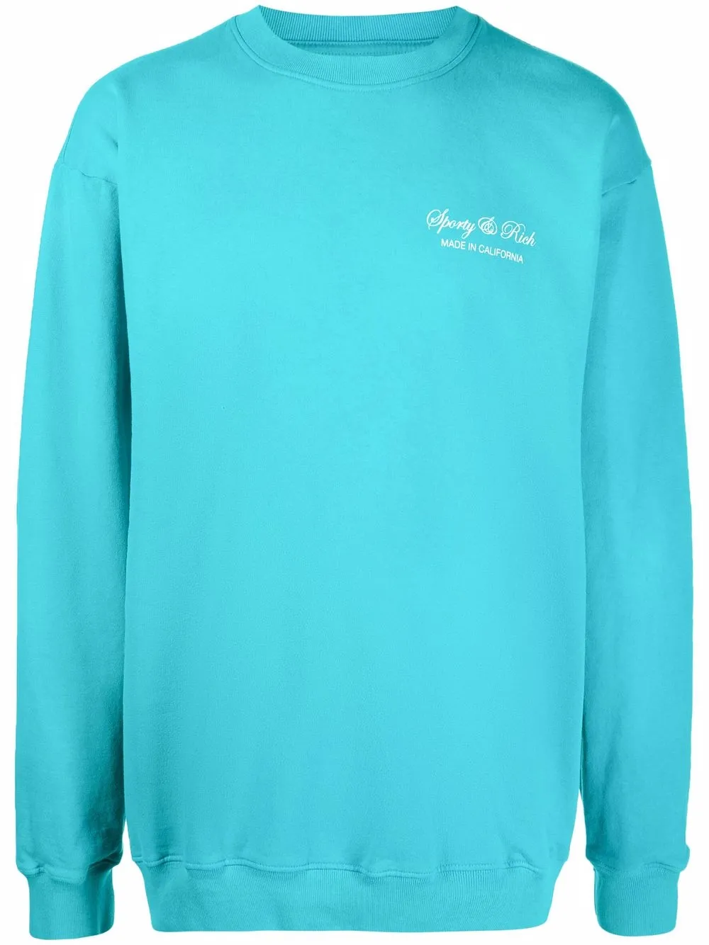 embroidered-logo sweatshirt