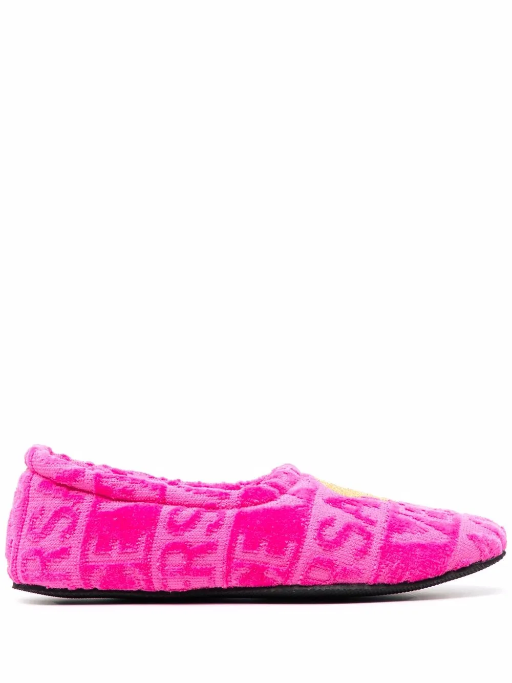 

Versace slippers con motivo Medusa - Rosado