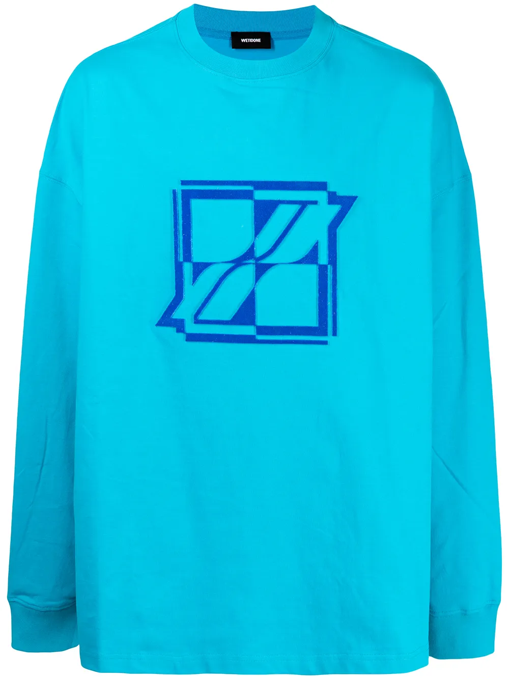 

We11done playera con logo estampado - Azul