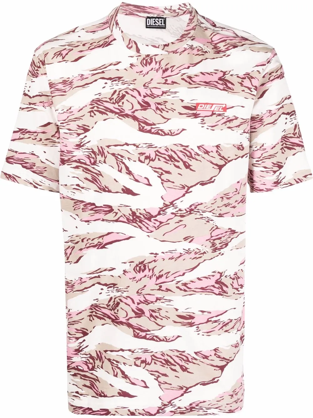 

Diesel playera con estampado gráfico - Blanco