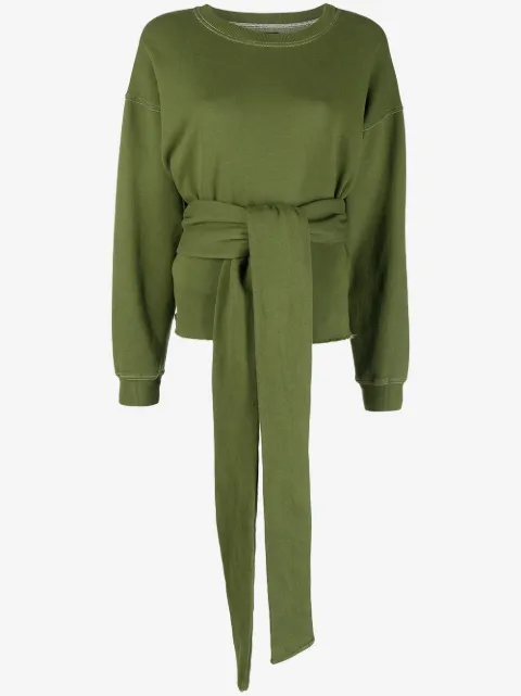 La Detresse tied-waist jumper