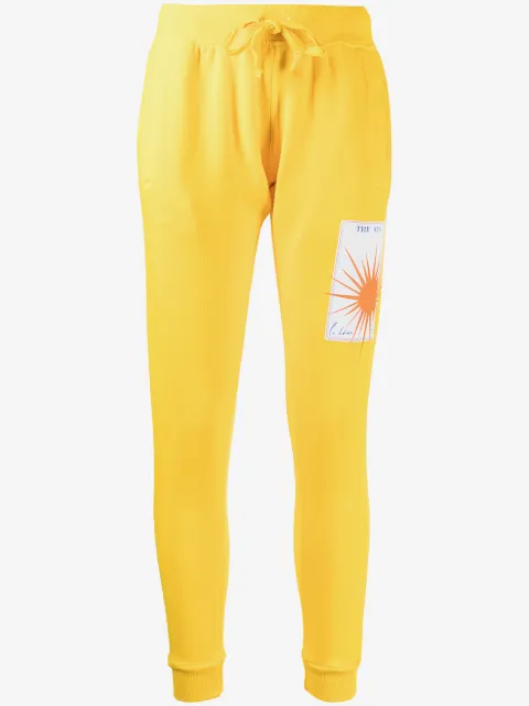 La Detresse logo-patch cotton-blend track trousers