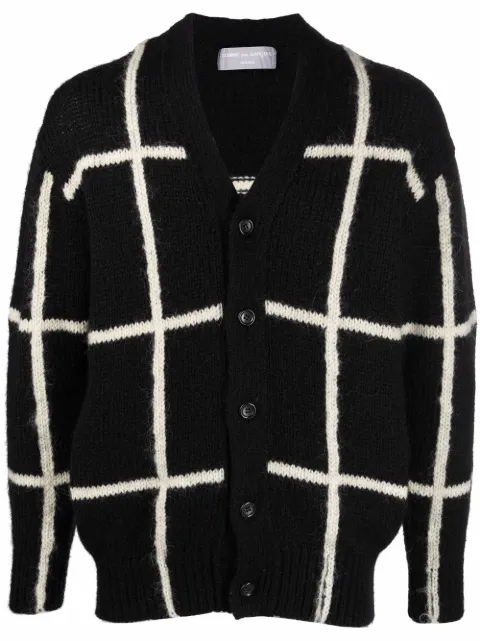 Comme Des Garçons Pre-Owned 1980s grid-knit wool cardigan