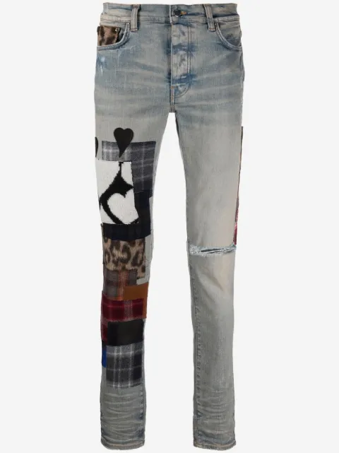 AMIRI Jeans mit Patchwork-Detail