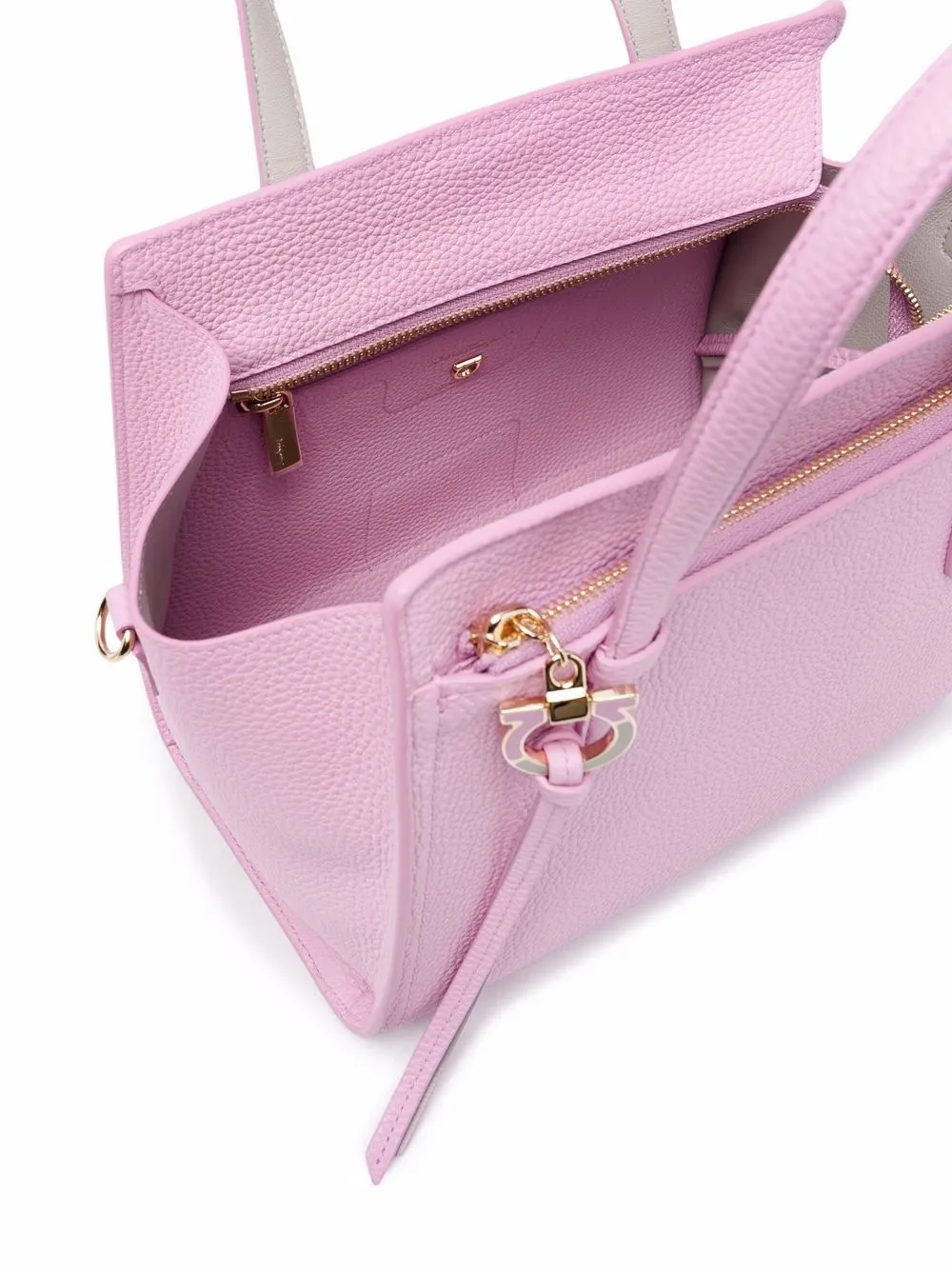 фото Salvatore ferragamo сумка-тоут из зернистой кожи