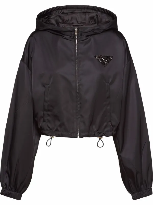 Re-Nylon all-over logo jacket PRADA