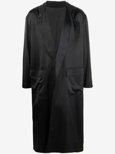 Yohji Yamamoto Pre-Owned bata con capucha y logo 1995
