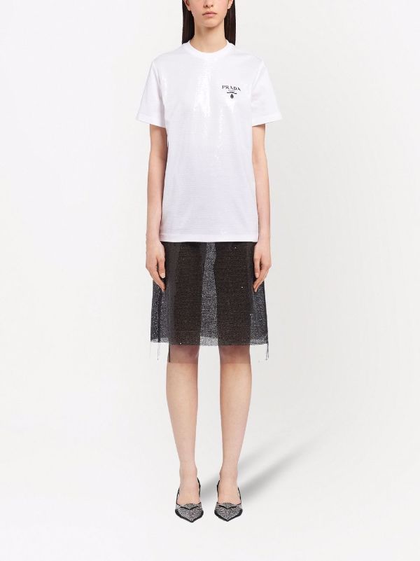 Prada プラダ ロゴ Tシャツ - Farfetch