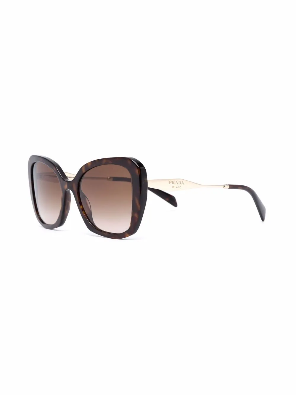 Prada Eyewear Zonnebril met cat-eye montuur - Bruin