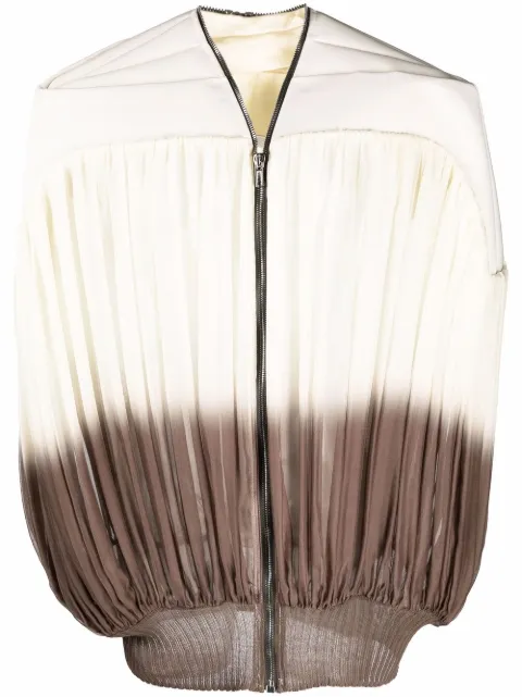 Rick Owens girdered bubble pleated jacket