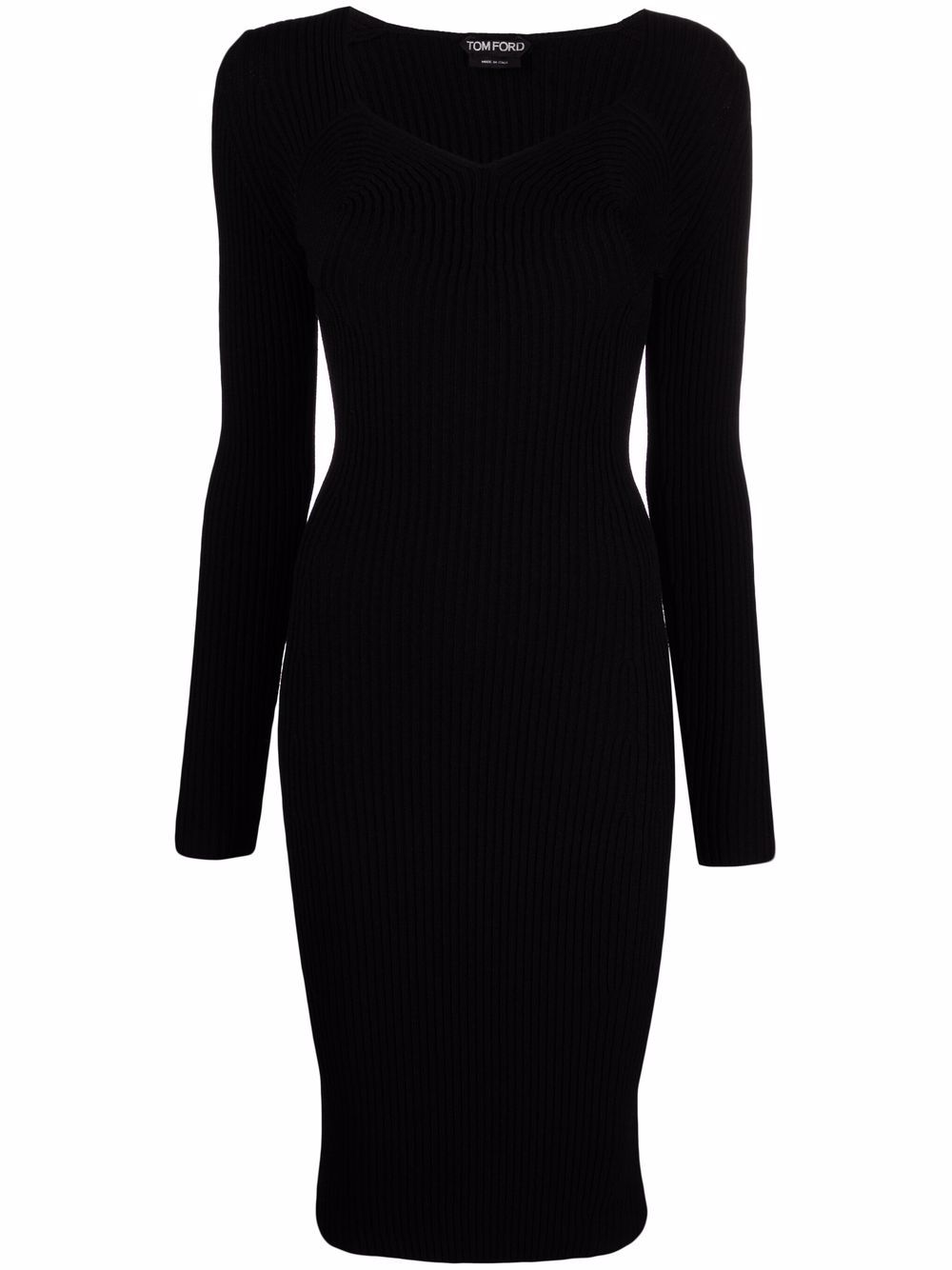 TOM FORD V-neck Knitted Dress - Farfetch