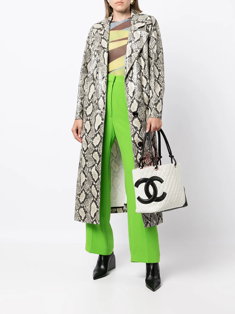 фото Chanel pre-owned сумка-тоут cambon line 2004-2005-х годов