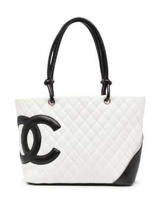 CHANEL Pre-Owned 2004-2005 Large Cambon Line Tote Bag - Farfetch