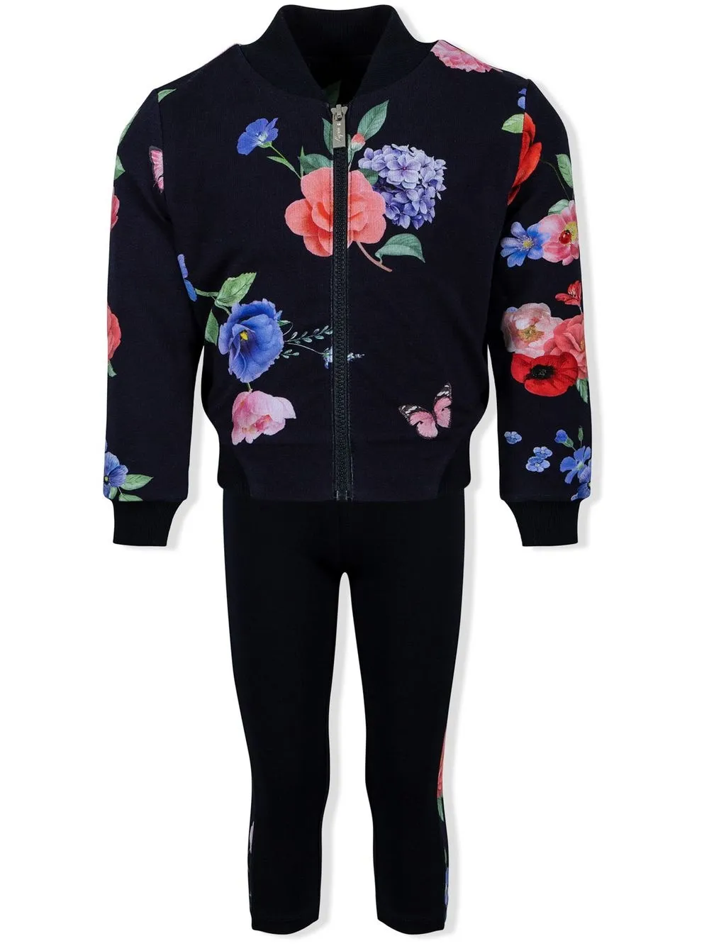 

Lapin House chamarra bomber con estampado floral - Negro