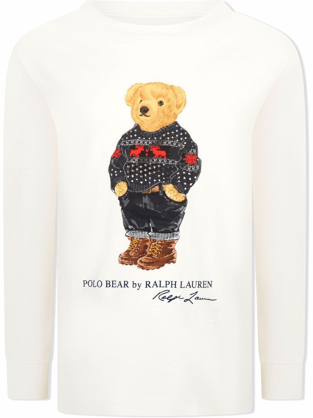 фото Ralph lauren kids топ polo bear с длинными рукавами