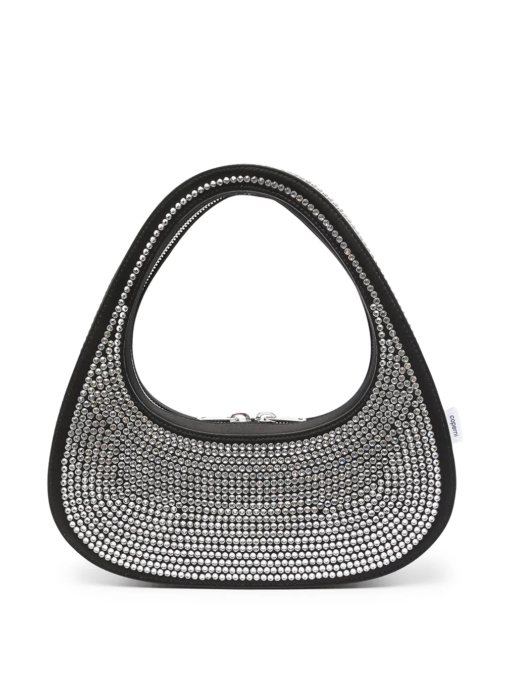 

Coperni Swipe rhinestone-embellished tote bag - Black