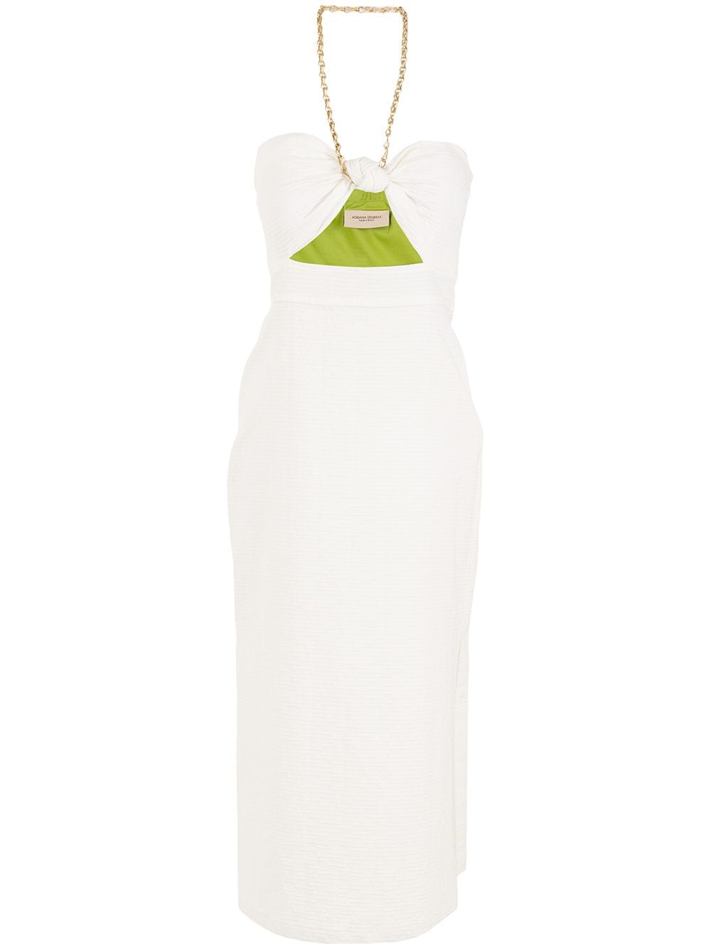 Adriana Degreas Cut-out Detail Dress In White