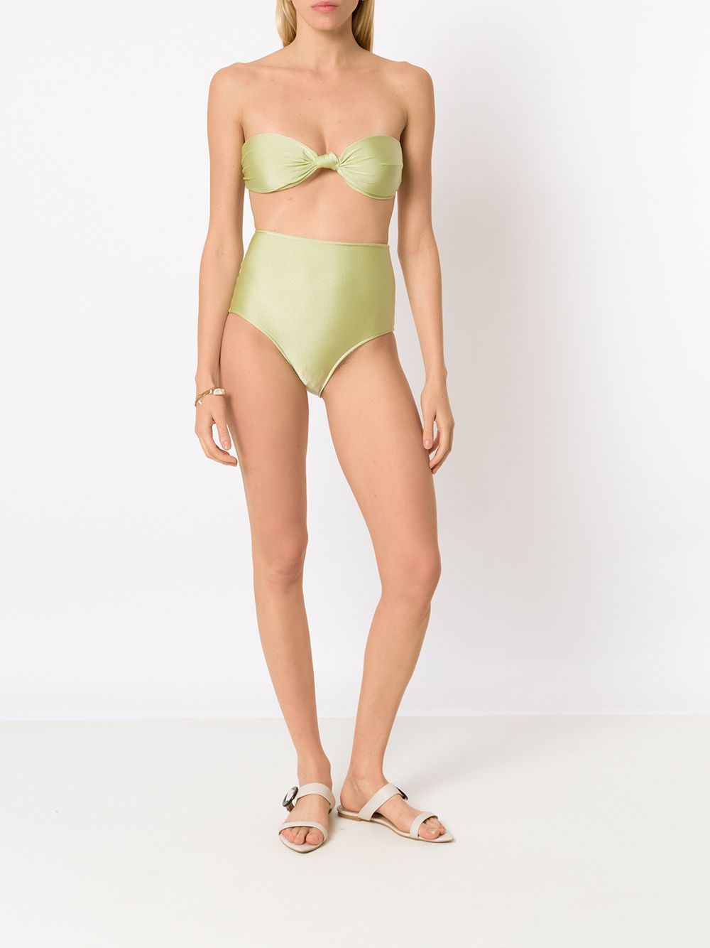 Adriana Degreas Bikini in bandau-stijl - Groen