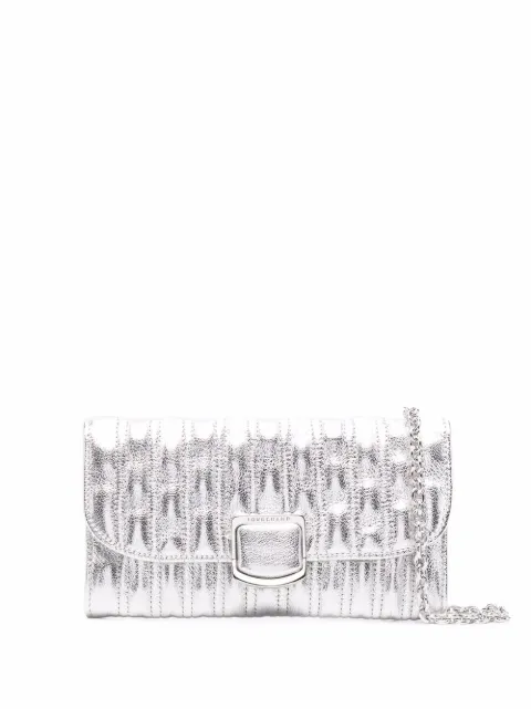 Longchamp Portafoglio con catena Brioche