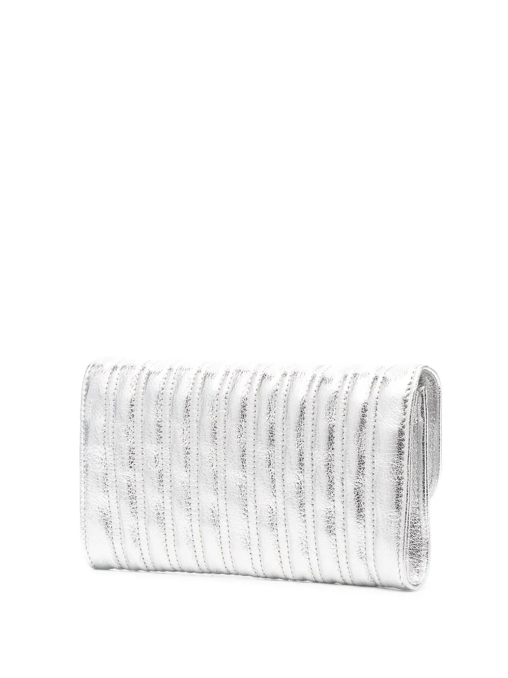 Longchamp Leren portemonnee Zilver