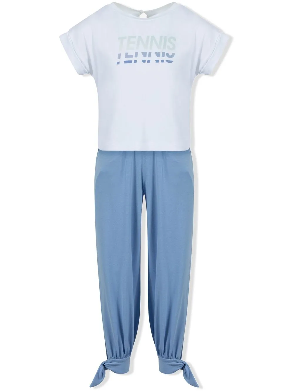 

Lapin House slogan t-shirt and trousers set - Blue