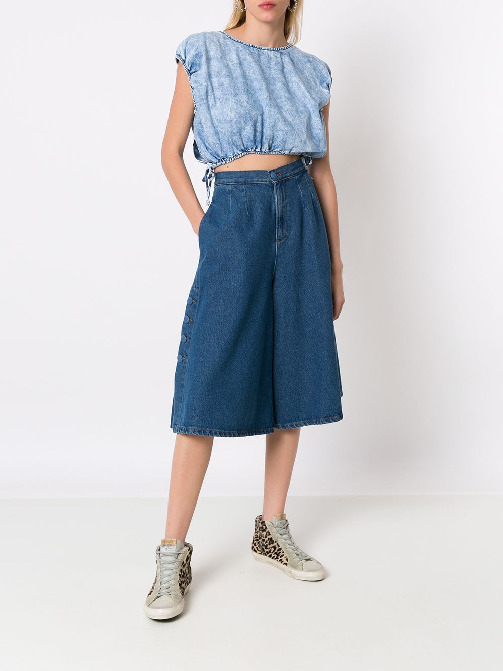 Amapô Cropped top - Blauw