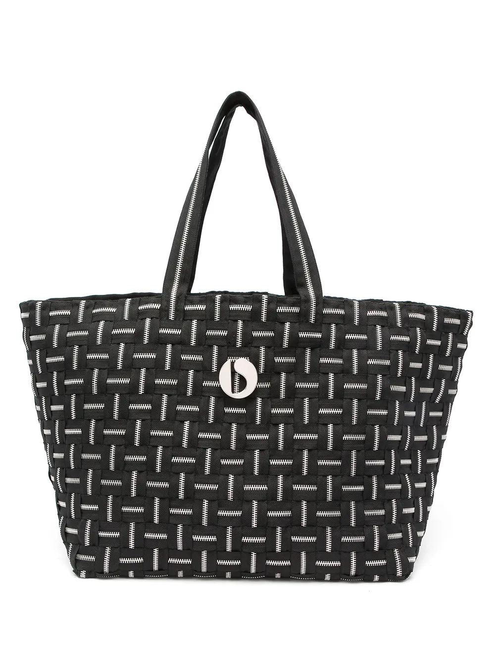 

Coperni Weaving Zip woven tote bag - Black