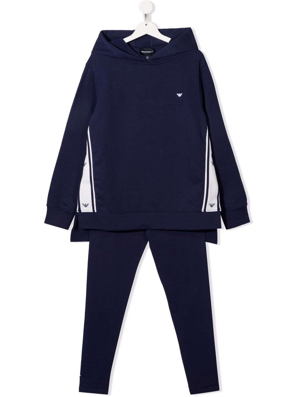 фото Emporio armani kids комплект из топа и брюк с логотипом