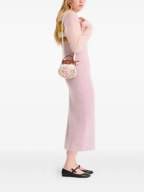 Longchamp ル プリアージュ フィレ ニットメッシュ ショルダーバッグ