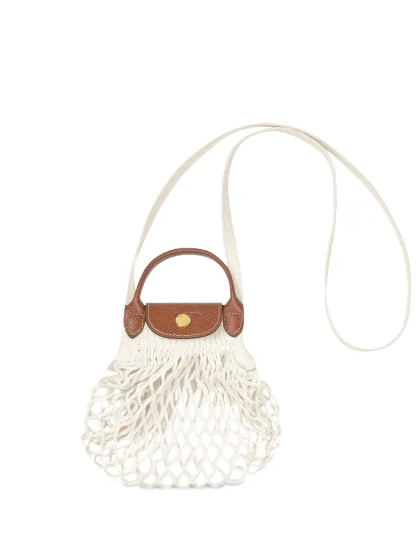 LONGCHAMP メッシュショルダーバッグ Longchamp ル プリアージュ フィレ ニットメッシュ ショルダーバッグ