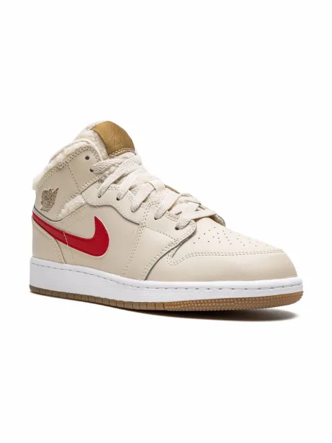 Jordan Kids Air Jordan 1 Mid Utility "Fleece" sneakers