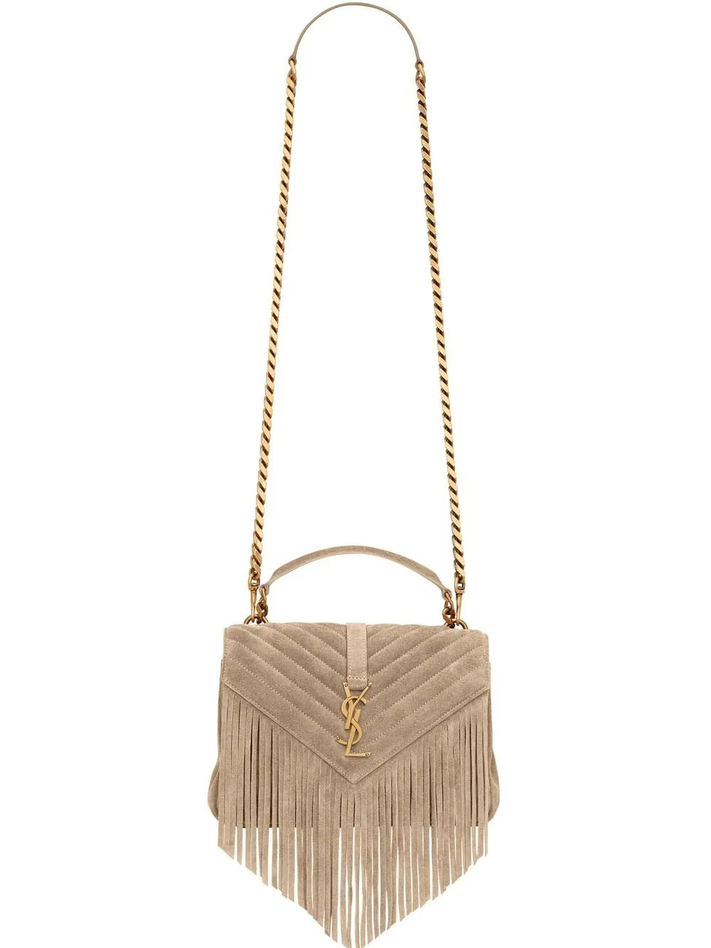 

Saint Laurent bolsa con cadena College mediana - Gris