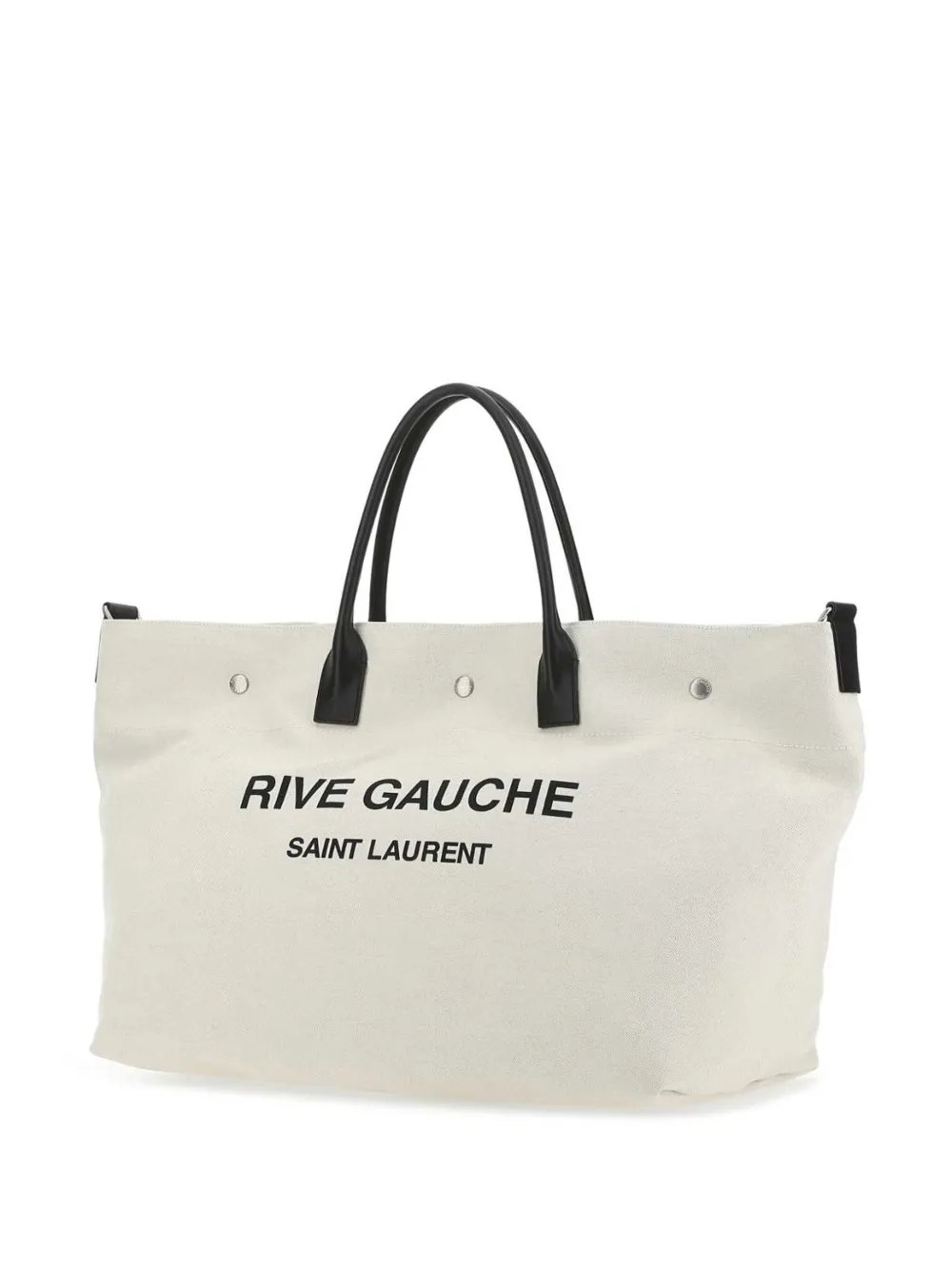  Saint Laurent Maxi Rive Gauche Tote Bag - Neutrals 