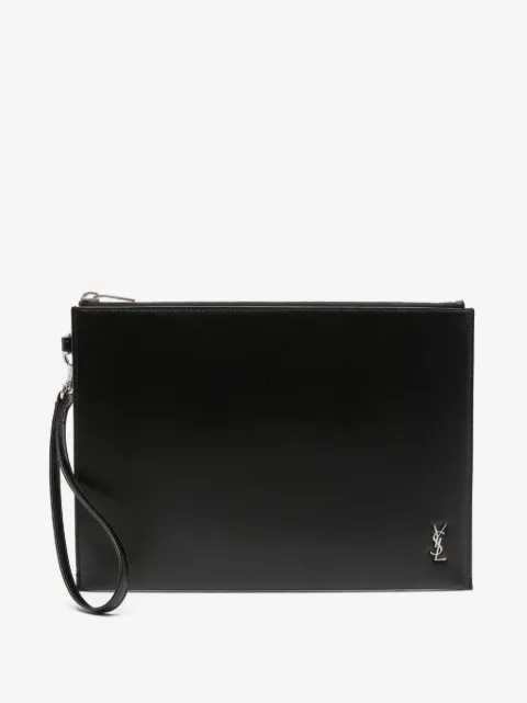 Saint Laurent حافظة iPad ببروش شعار الماركة