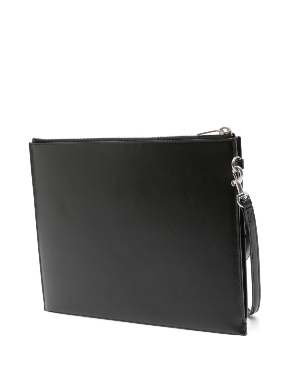 Saint Laurent Cassandre leather tablet case - Black