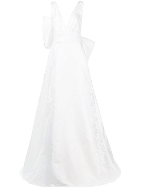 Tadashi Shoji Trägerkleid mit V-Ausschnitt