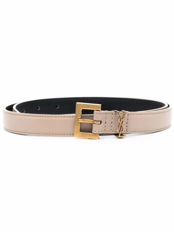 Monogram square-buckle belt