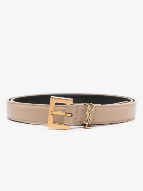 Saint Laurent cinturón con hebilla cuadrada
