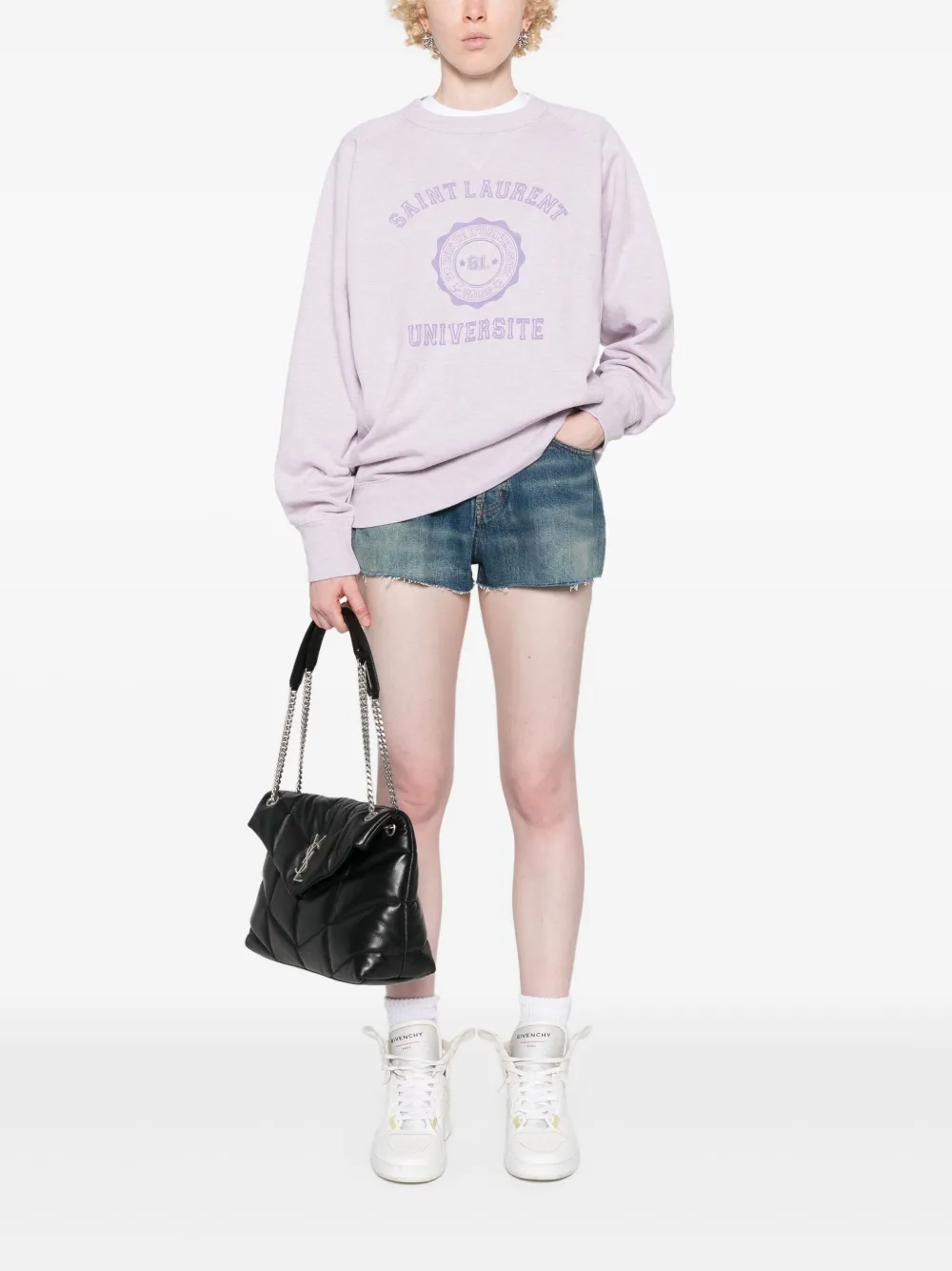 Saint Laurent suéter oversize con logo estampado | Sudaderas | Image 2