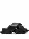 Jil Sander open-toe chunky leather sandals - Black