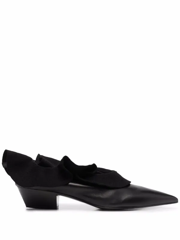jil sander leather pumps