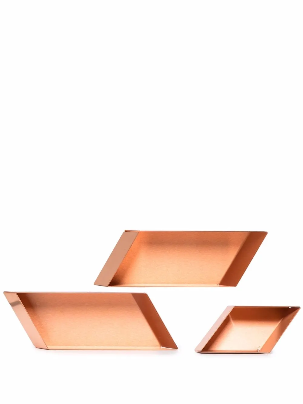 

Ghidini 1961 Axonometry set of 3 metallic trays - Pink