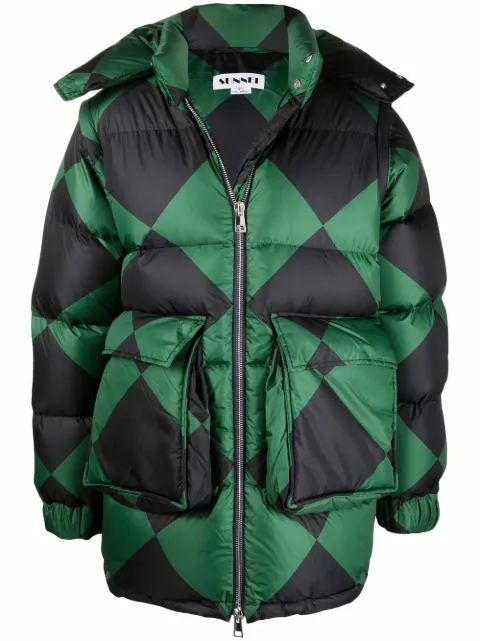 Sunnei diamond-print padded gilet