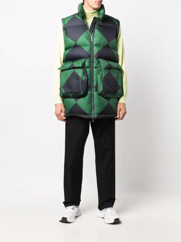 Sunnei Gilet Matelassé à Losanges Vert FARFETCH MA