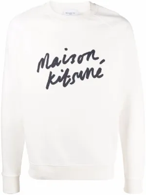 Mens white designer sweatshirt Clearance
