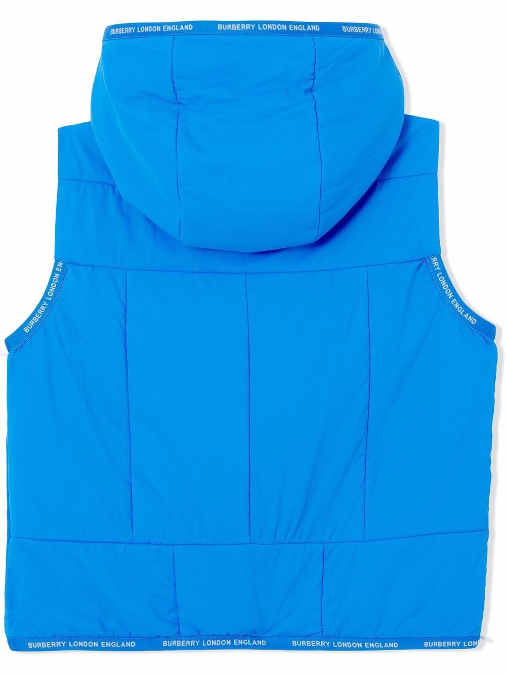 Burberry Kids Bodywarmer met capuchon - Blauw