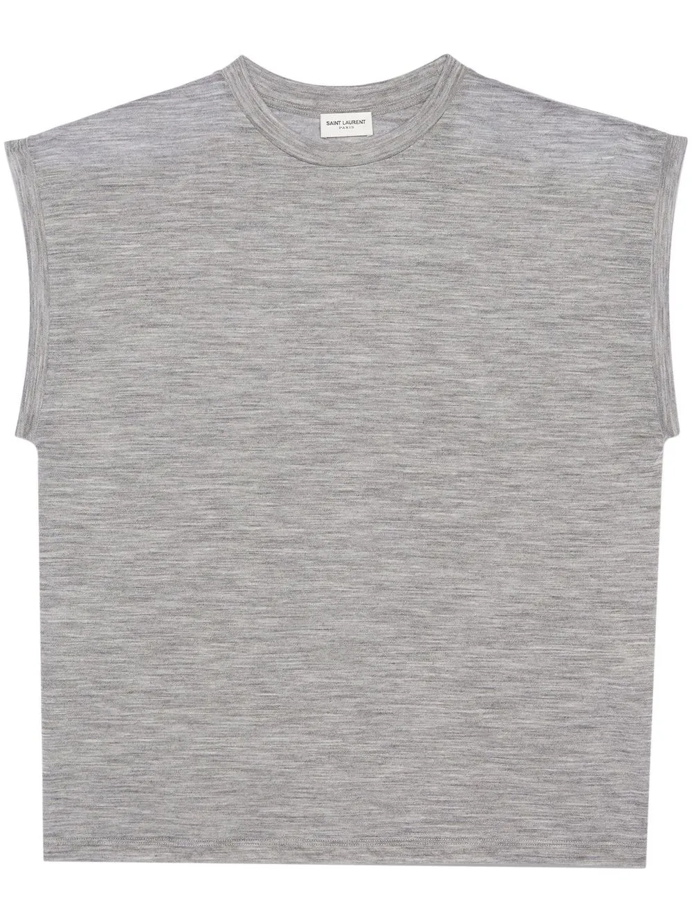 

Saint Laurent top con efecto de tejidos - Gris