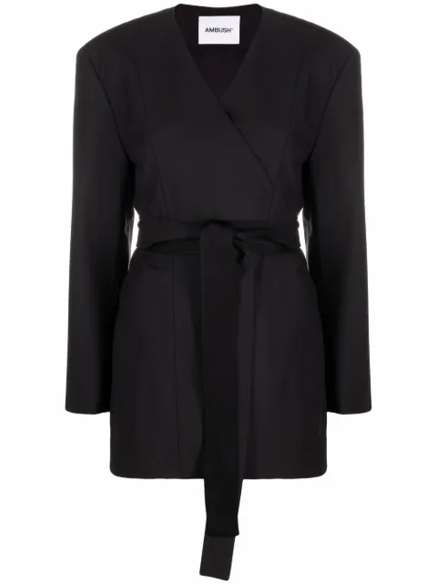 AMBUSH wrapped belted blazer